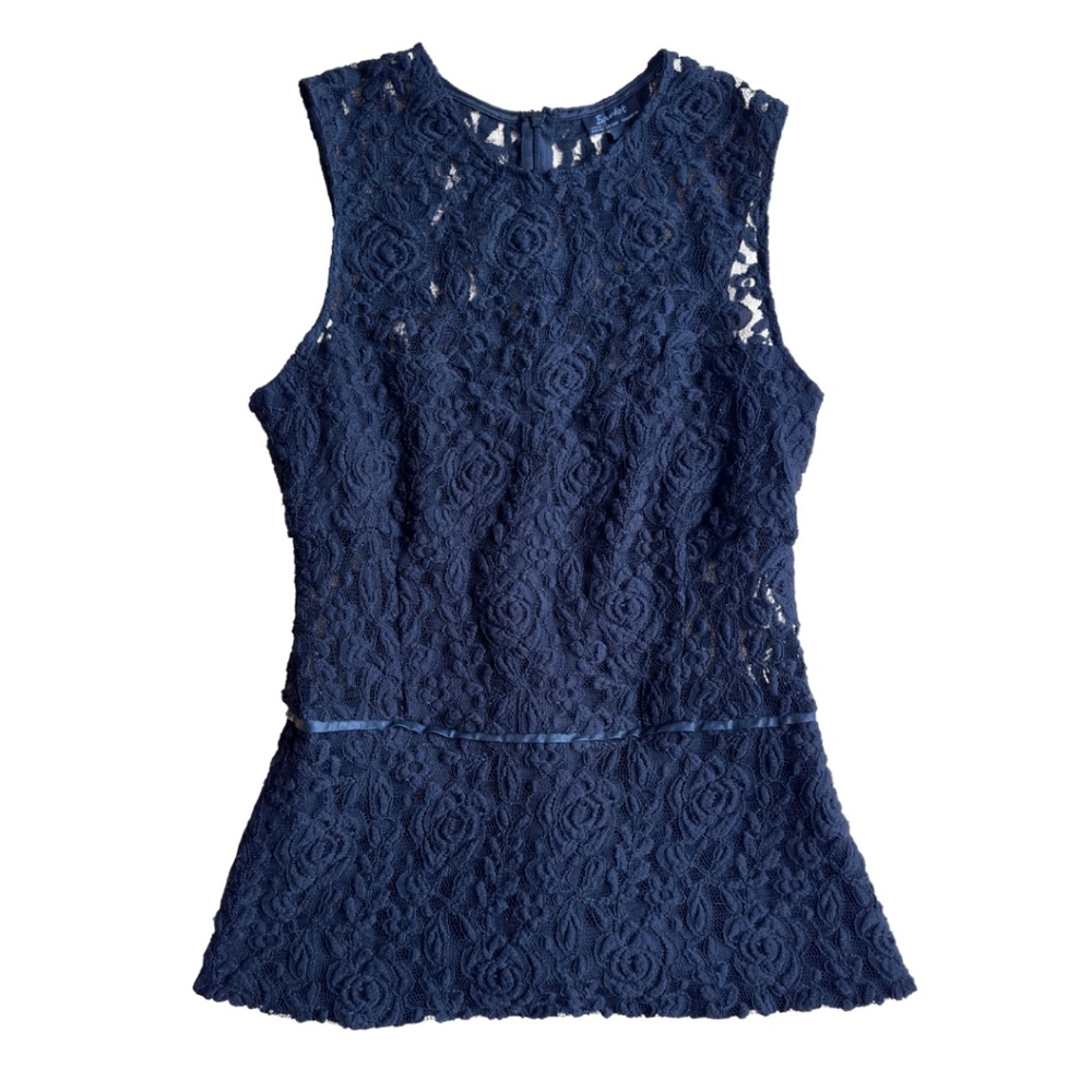 Peplum Floral Lace Tank